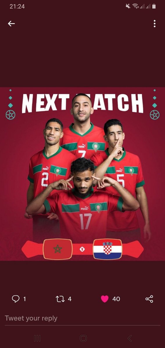 07fakhraljnoob1's tweet photo. #المغرب_كرواتيا 
باذن الله المغرب 🇲🇦 تفوز وتكمل فرحتنا 🇸🇦

🤲 يارب 

يارب 🤲 https://t.co/WsRUAOvHAi