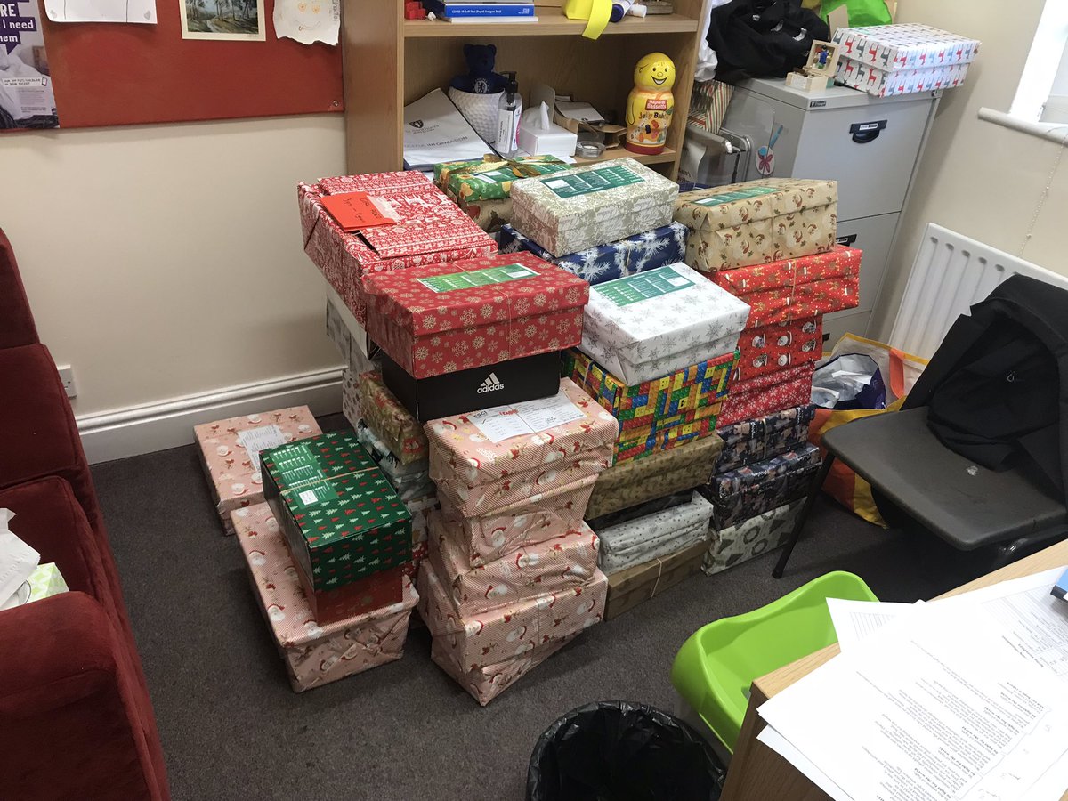 It’s beginning to look a lot like ….. Almost boxed in my office as the shoeboxes to be sent with <a href="/fsciuk/">House of Opportunity</a> keep arriving. Thank you to everyone who donated #StSwithunsItsWhoWeAre #Caritas