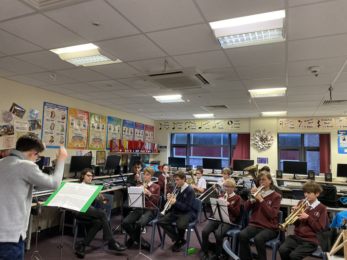 Breakfast Brass sounding super Christmassy this morning! Jake doing a  great job conducting as part of his Gold <a href="/ArtsAward/">Arts Award</a> qualification! <a href="/AHSYork/">Archbishop Holgate's</a> <a href="/AHSSixth_Form/">AHS Sixth Form</a> <a href="/AHSArtsAward/">AHSArts&Culture</a>