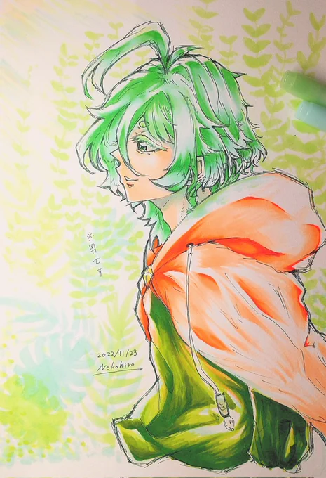 「-命も魂も皆               平等でなければならない」 #オリキャラ  #アナログ絵 