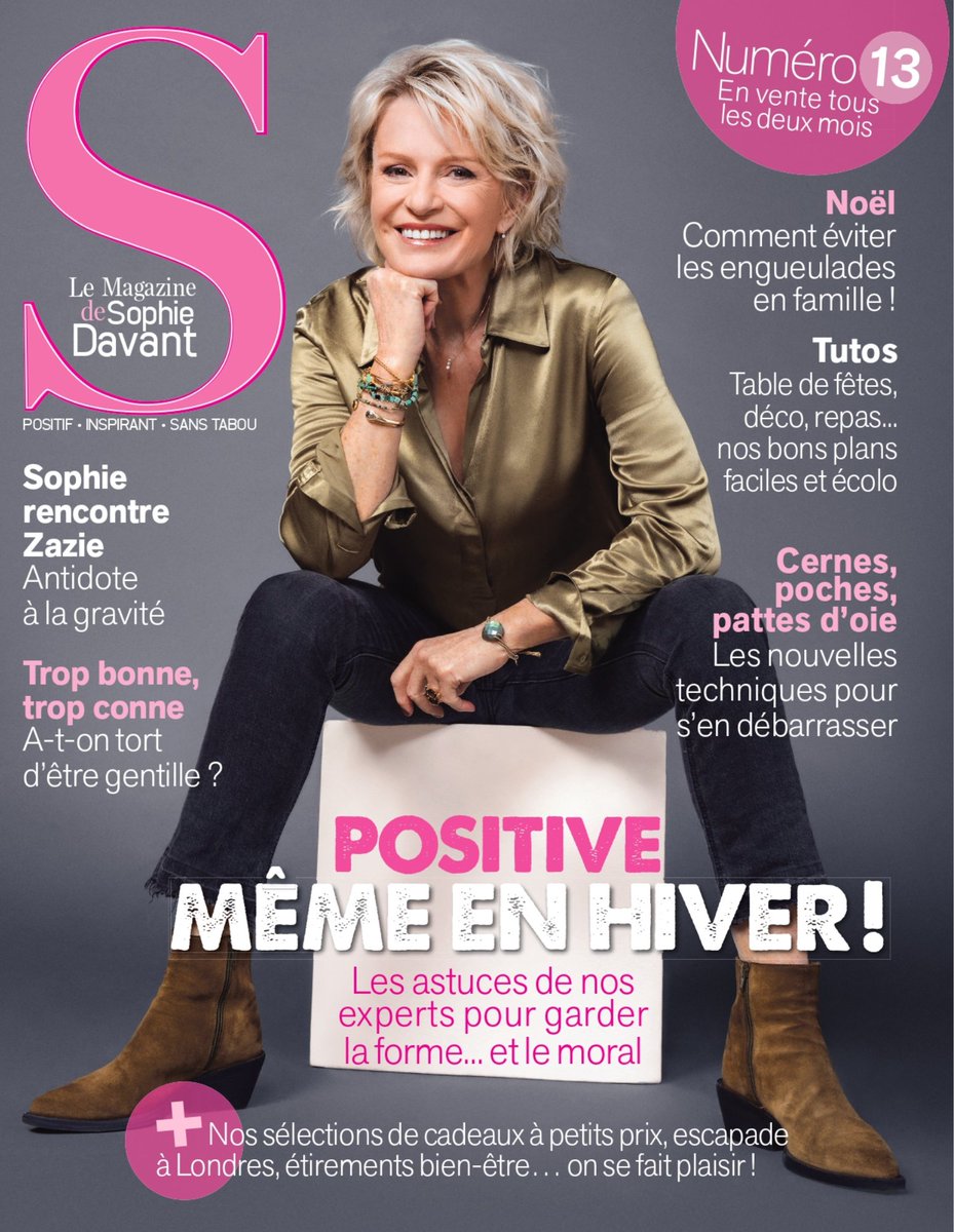 J-J pour découvrir le 13 ème numéro du magazine « S » ! 💕
Retrouvez des conseils, des bons plans, des astuces, des idées cadeaux pour les fêtes... 
Bonne lecture de ce numéro 13… déjà, et merci à vous de votre fidélité ! ✨

#presse #positif #slemagazinedesophiedavant #noel