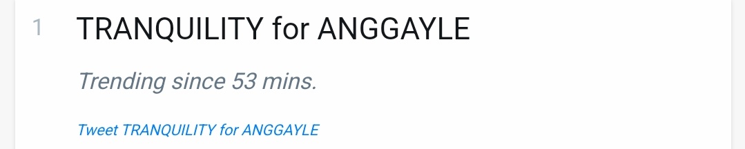 AngGayleOFC's tweet image. top spot pa din yayy maintain lang guys. deserve to ng mga maal nating magjo-

TRANQUILITY for ANGGAYLE