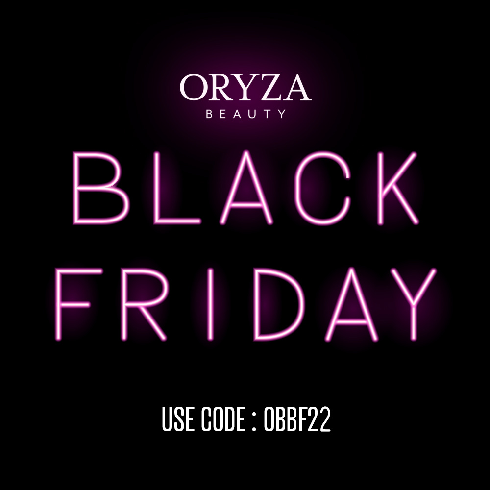 Our 30% off, Black Friday Weekend Sale starts TODAY!
From today through to November 30th, you’ll be able to save 30% on every product on our website.
Simply head over to our website, fill your basket, and use the code: OBBF22 at the checkout - oryzabeauty.com/shop/