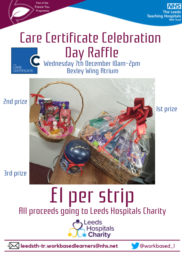 🌟We are taking part in the National Care Certificate Celebration Week soon and will have a stall at SJUH including this fabulous Christmas hamper raffle. Come down and see us🌟