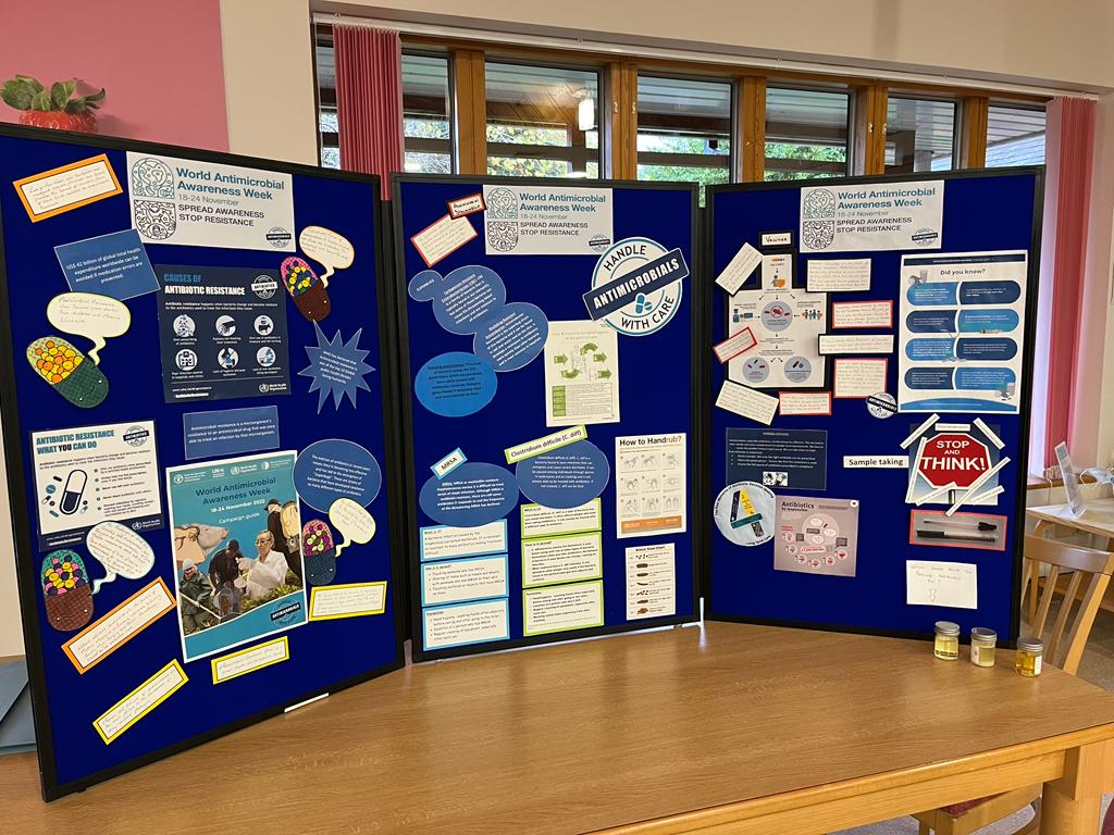 Come join the KMPT IPC Team at St Martins hospital today to discuss Antimicrobial awareness! 🔎💊🔬💉🦠 #Antimicrobialawarenessweek #kmptnhs <a href="/Cruickshan3Andy/">Andy Cruickshank</a> <a href="/orchardtb121/">Teresa Barker RMN BSc (Hons) MBA</a>