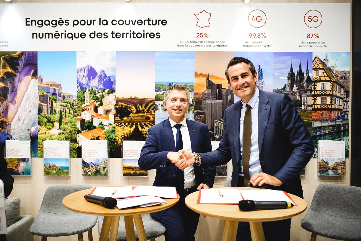 ✍️ <a href="/free/">Free</a> et <a href="/VillesdeFrance/">Villes de France</a> ont signé aujourd’hui, au <a href="/salondesmaires/">Salon des Maires et des Collectivités</a>, une convention de partenariat 🤝 <a href="/TomReynaud1789/">Thomas REYNAUD</a> et <a href="/GilAverous/">Gil Avérous</a> ont échangé sur les actions communes à mener 👉 iliad-strapi.s3.fr-par.scw.cloud/CP_231122_580c…
<a href="/BartinOmbeline/">Ombeline Bartin</a> <a href="/JFDebat/">Jean-François Debat</a> @saidaO17 <a href="/RonanLoas/">Ronan Loas</a> <a href="/MacarezF/">Frédérique Macarez</a> <a href="/denisthuriot/">Denis Thuriot</a>