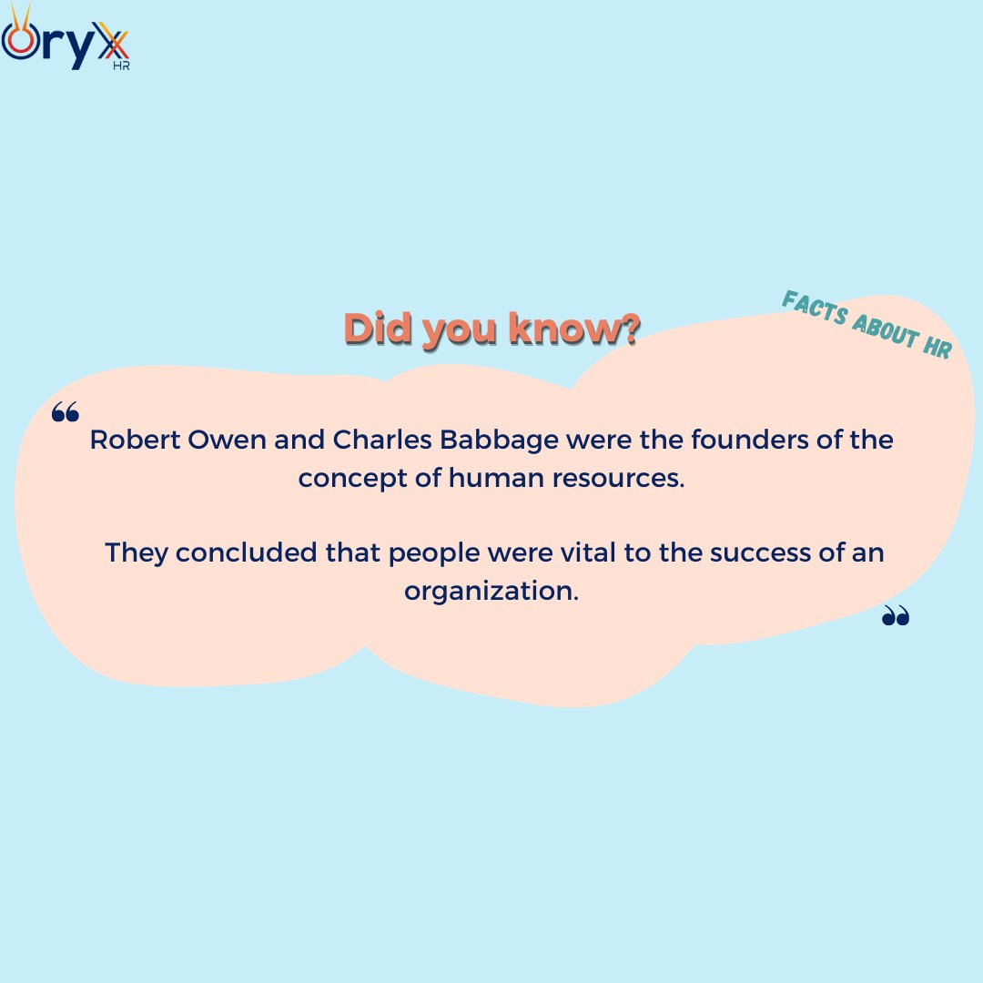 OryxafricaIT's tweet photo. Here's an interesting fact on the origin of HR!
#OryxAfrica #payroll #Oryxpayroll #oryxhr #businesssolutions #HR #workflow #management #hrfacts https://t.co/nNfDJ5vfXQ