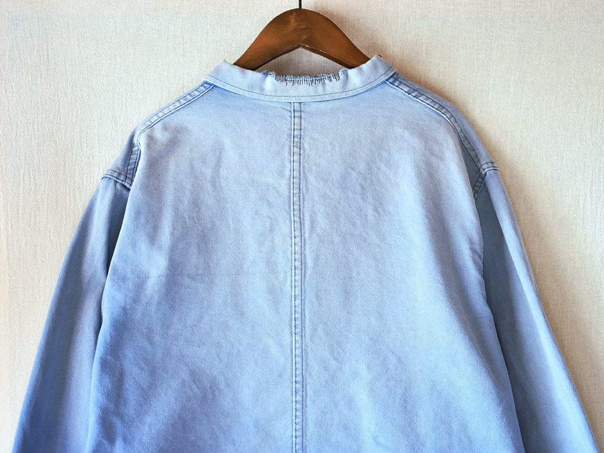 Rinceaux1's tweet image. 【 Deadstock 】60~80's AU MOLINEL repair french work jacket (52) LIGHT BLUE

#rinceaux
#frenchworkjacket
#repairjacket
#eurovintage
#vintagejacket
#ランソー
#フレンチワークジャケット
#ヴィンテージジャケット
#リペアワークジャケット
#ユーロヴィンテージ
#ユーロ古着
#ヴィンテージ古着