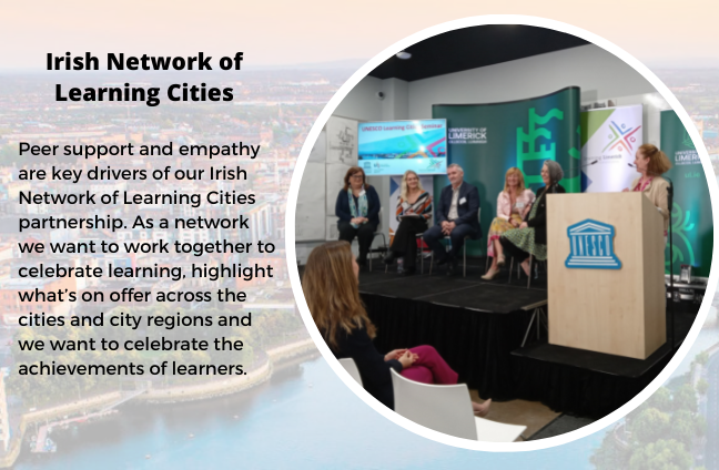 LimkLearnFest's tweet photo. #irishnetwork #learningcities #unesco #learningcommunities #limerickloveslearning https://t.co/8aUS9fnHPo