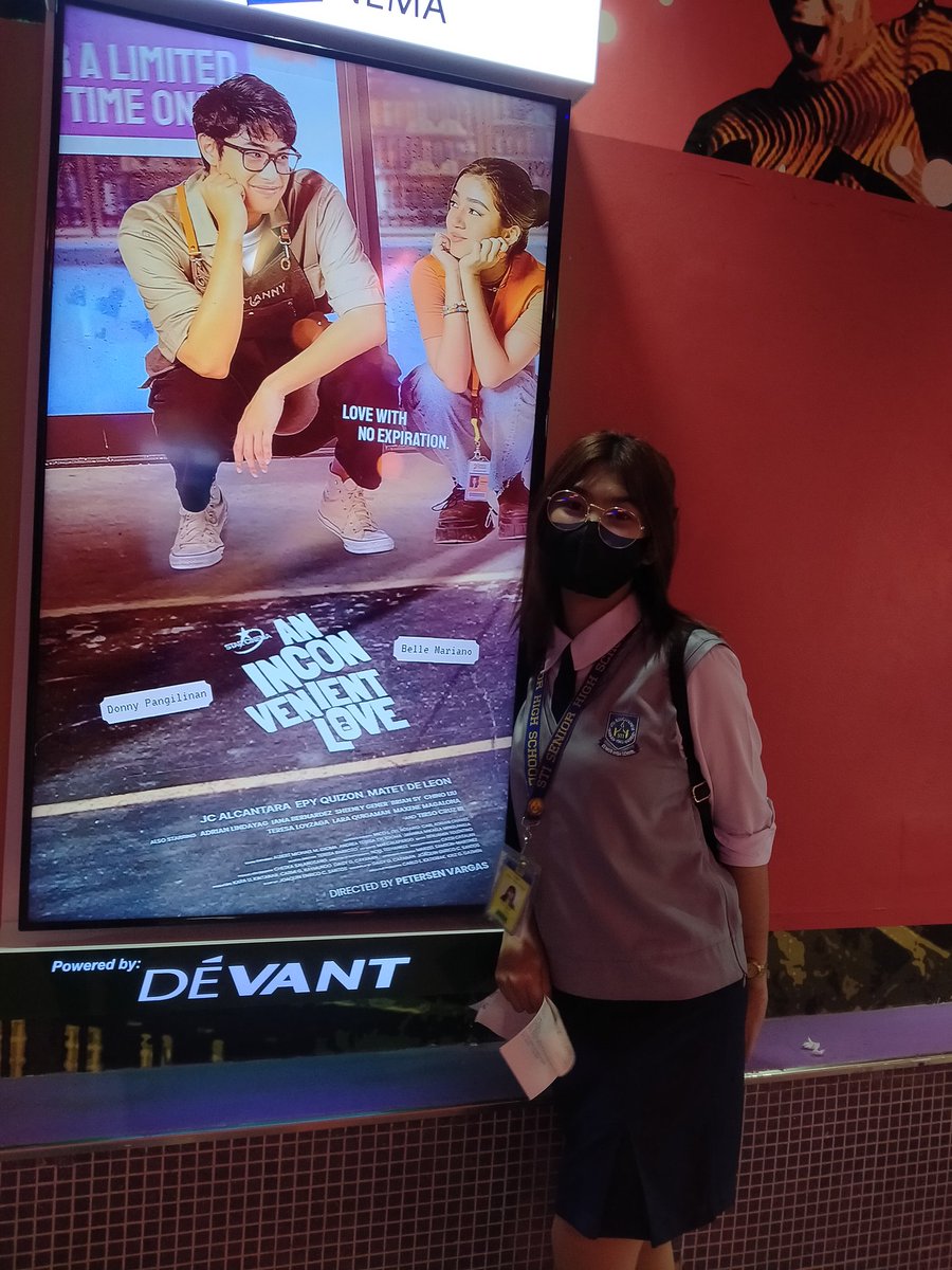 Idk how ko i e-express yung feelings ko after watching the movie but all i can say is SOBRANG GANDA, the cinematography, yung CHEMISTRY, yung plot ng story. So proud of u guys <a href="/donnypangilinan/">Donny</a> <a href="/bellemariano02/">Belle Mariano</a> and ofc direk <a href="/petersenvargas/">Petersen 4-Ever</a>. 

1-4-3 😩🧡💚💜

#AnInconvenientLove