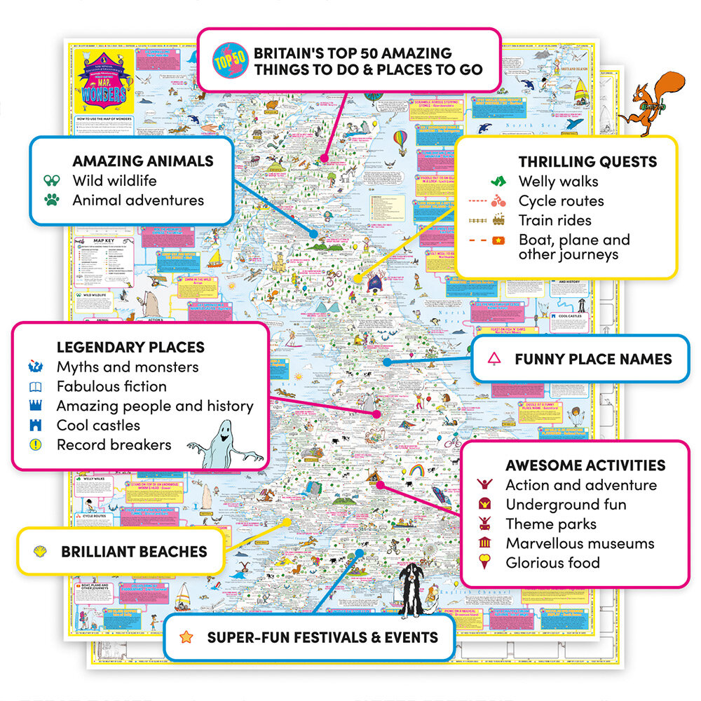 TelfordPTA's tweet photo. Win a brilliant Map of Wonders from @marvellousmaps in our Christmas Raffle - grab your tickets online here >> https://t.co/RaUB8RS55b https://t.co/JKILJVe8EI