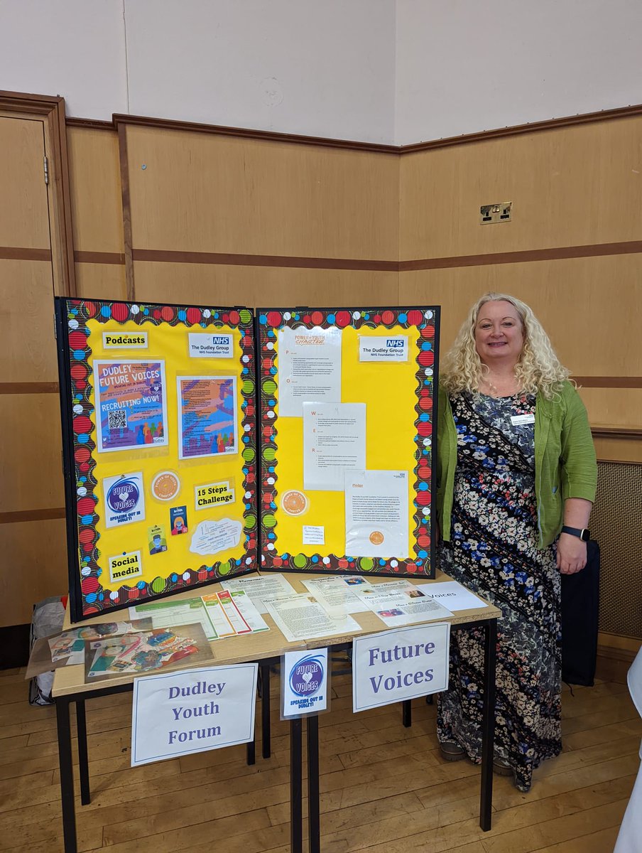 DYFutureVoices's tweet photo. We're so excited to be at Dudley College today promoting Future Voices at the SENDIASS event. A whole day dedicated to preparing young people for the transition into adulthood! @DudleyGroupNHS @PlayTeamRHH @KarenAn34868919 @PaedsOPD @teampaeds @RozgaLucy @iwill_movement https://t.co/T2KjMCycPd