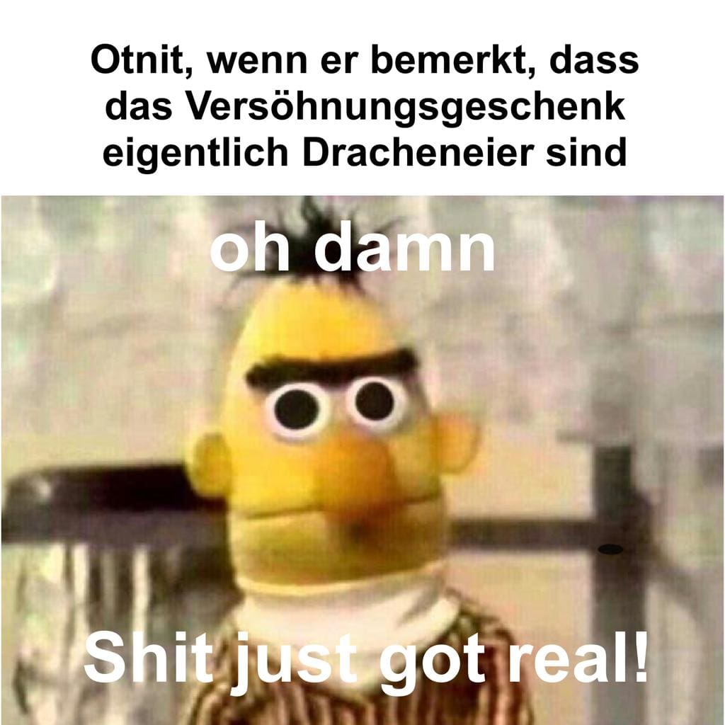 mediaevistiks's tweet photo. Hätte er mal lieber doch zu Ende gekämpft. #otnit #ortnit #mediävistik #mediävistikmemes #medievaltwitter #ädl https://t.co/mXLUtml81e