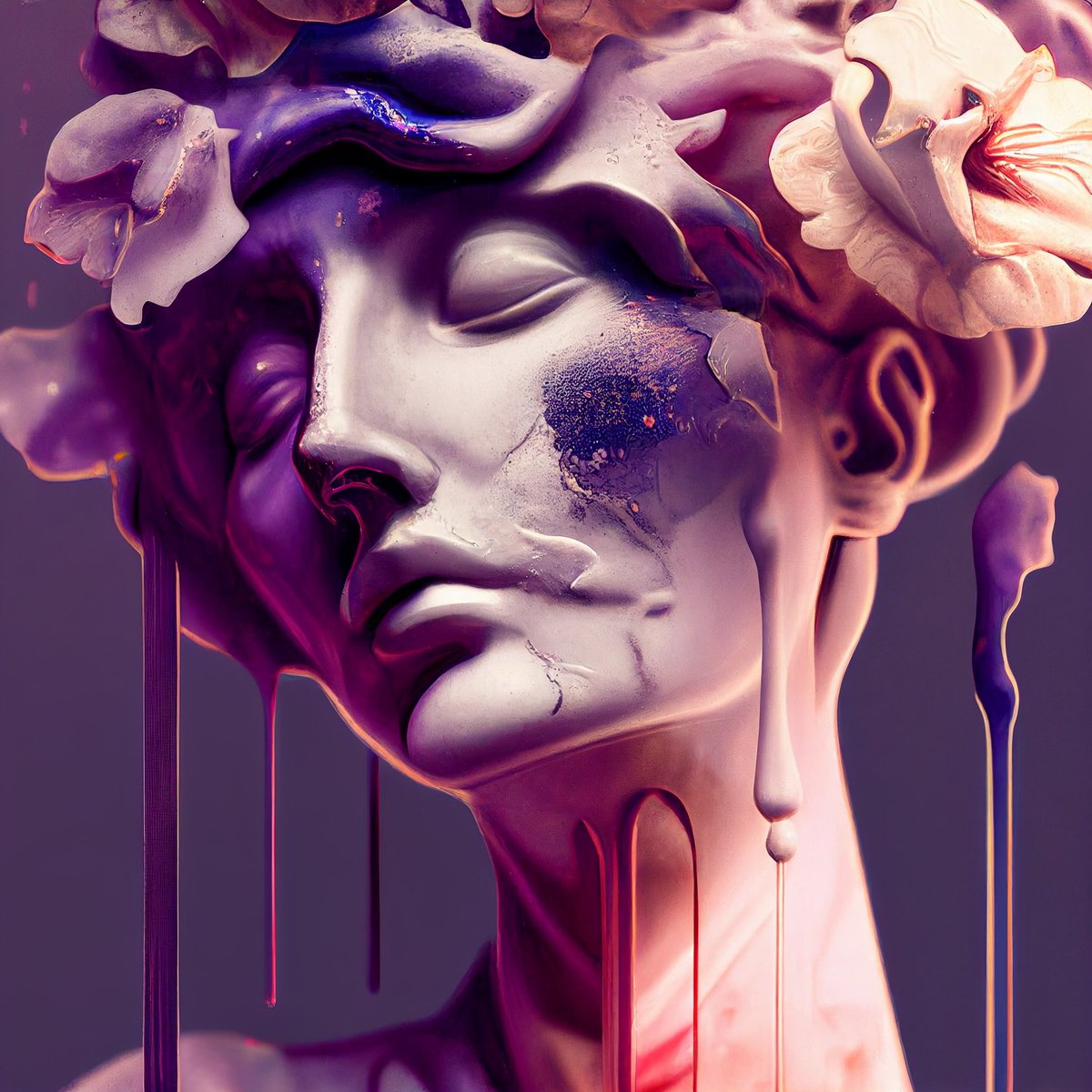 divinelenia's tweet photo. Emotions [2/3]
Marble Statue
#midjourneyV4 #midjourney #midjourneyart #AIart #AIArtwork #aiartcommunity #aiartist #generativeart #GenerativeAI #marble #statue #Colors #colordrip #Flowers #flowerhead #portrait https://t.co/DTTYZJRFkr