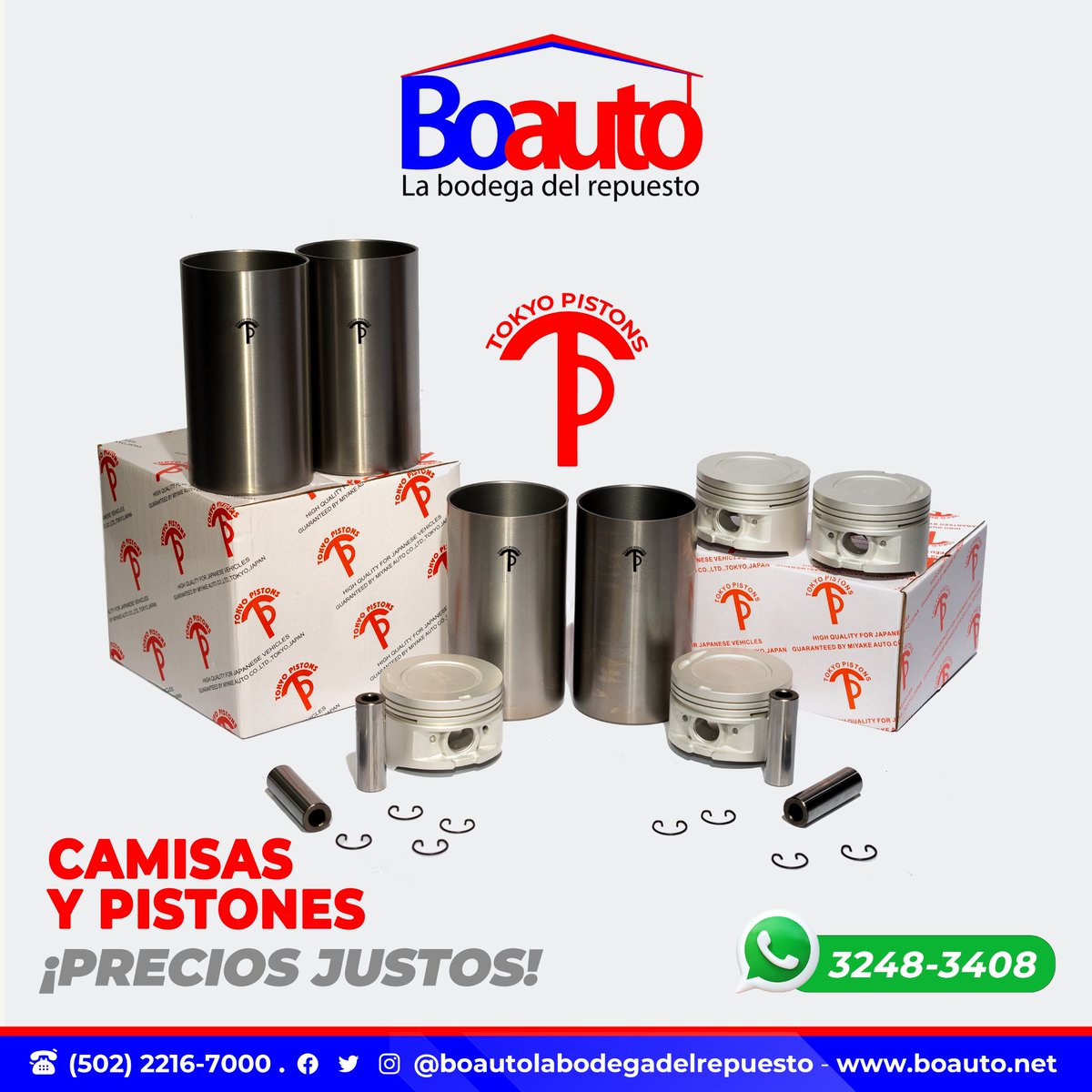 BoautoRepuestos's tweet photo. Camisas y Pistones, en BOAUTO encuentras precios justos, con la mejor calidad.
Visítanos en nuestras agencias o por medio de WhatsApp, será un gusto atenderte.🤩
#Boauto #Overhaul
#BoautoLaBodegaDelRepuesto
#mantenimientocarros #reparacionvehiculos
#Camisas #Pistones https://t.co/ovIG9FI8Io