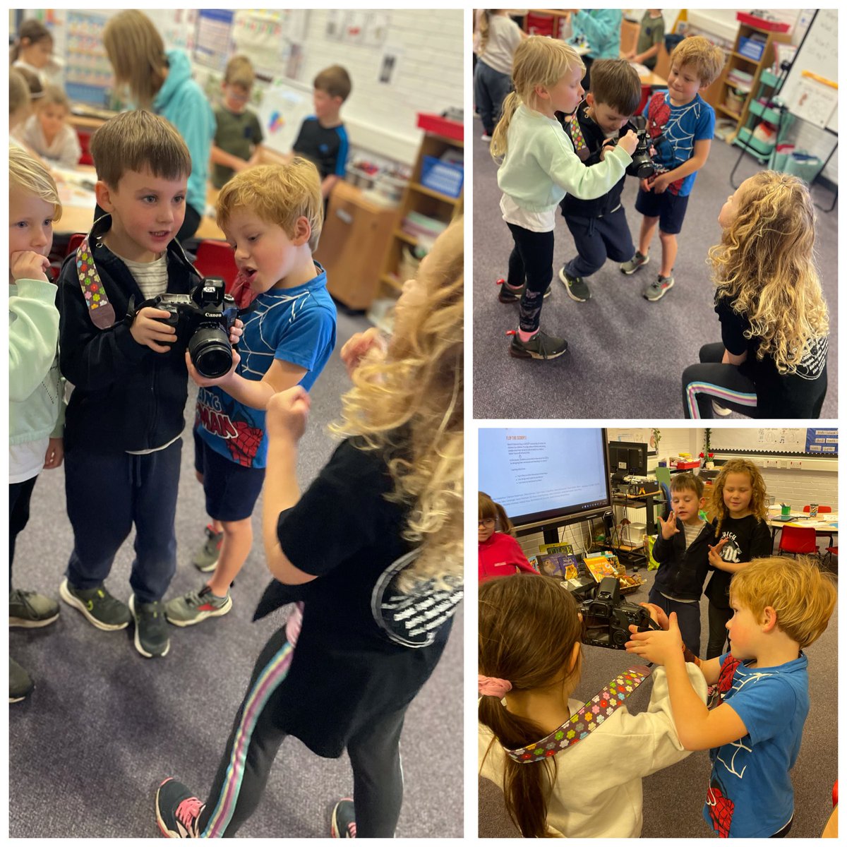CarlogiePS's tweet photo. Our P1/2s loved getting to teach each other about their skills and passions as part of #worldchildrensday2022. We had lessons on photography, meditation, how to care for animals and animal facts. #LogieLearners #Article28 #RightsRespecting https://t.co/rK1LcRzJ6A