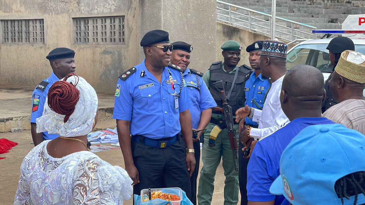 OfficialPDPNig's tweet photo. The State Commissioner of Police, Mr Paul Odama is currently at the venue of the rally (Kwara Metropolitan Square) to ensure a hitch free campaign. As One, We Can Get It Done. https://t.co/e4hQO4xjDP