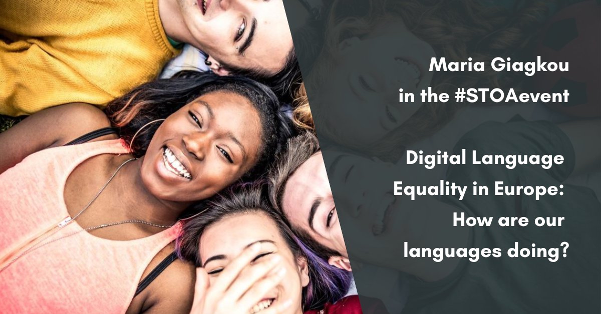 athenaRICinfo's tweet photo. Maria Giagkou, ILSP #AthenaRC, participated in the #STOAevent @EP_ScienceTech workshop on  #LanguageTechnology, with a talk:
📌#DigitalLanguageEquality in Europe: How are our languages doing?

For more information &amp; video recording, click here👇
https://t.co/Qd9RMY1G0l https://t.co/UtmGt6UGNx