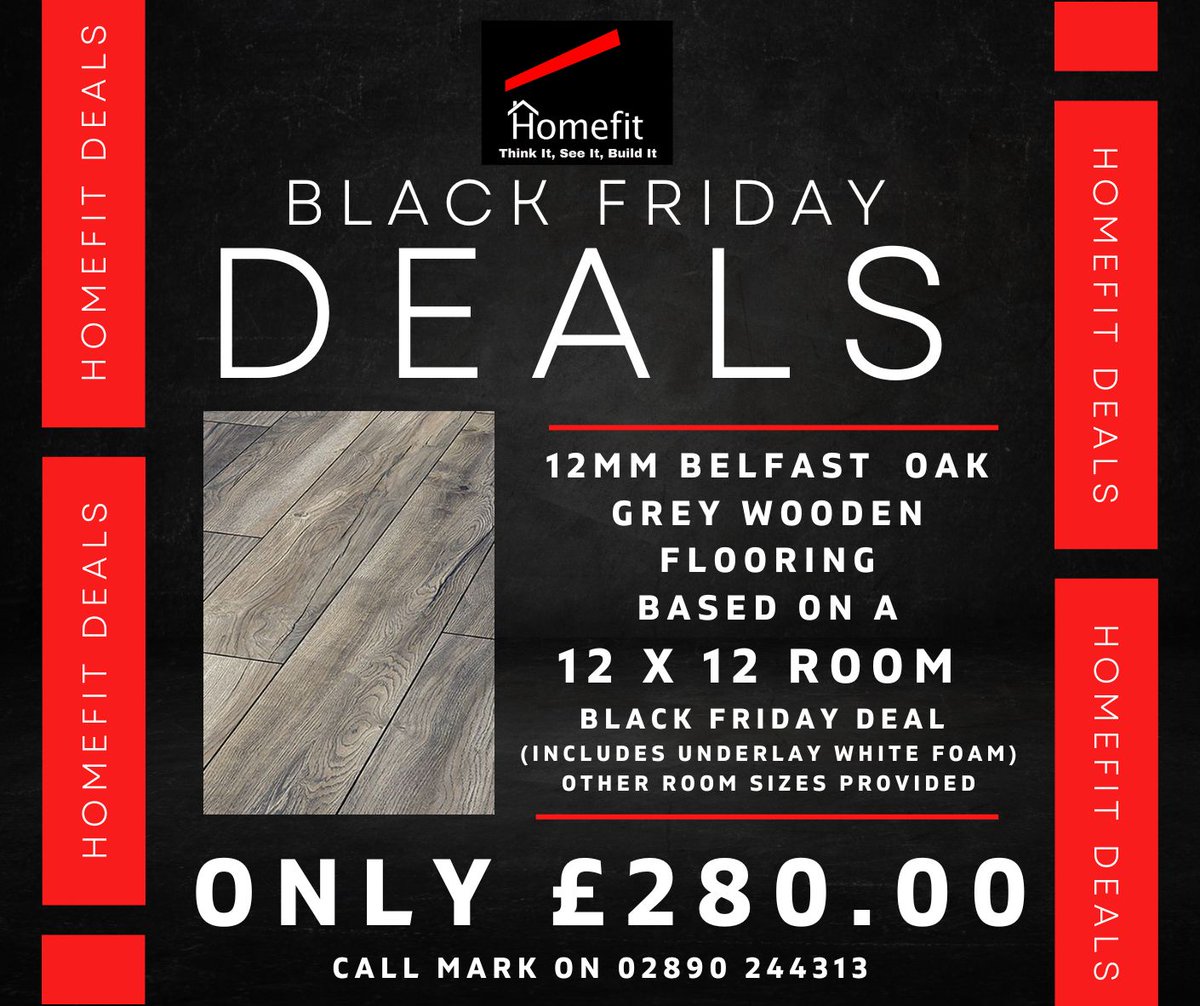 Homefit Belfast on Twitter " 𝗛𝗢𝗠𝗘𝗙𝗜𝗧 𝗕𝗟𝗔𝗖𝗞 𝗙𝗥𝗜𝗗𝗔𝗬 𝗗𝗘𝗔𝗟𝗦 12mm BELFAST