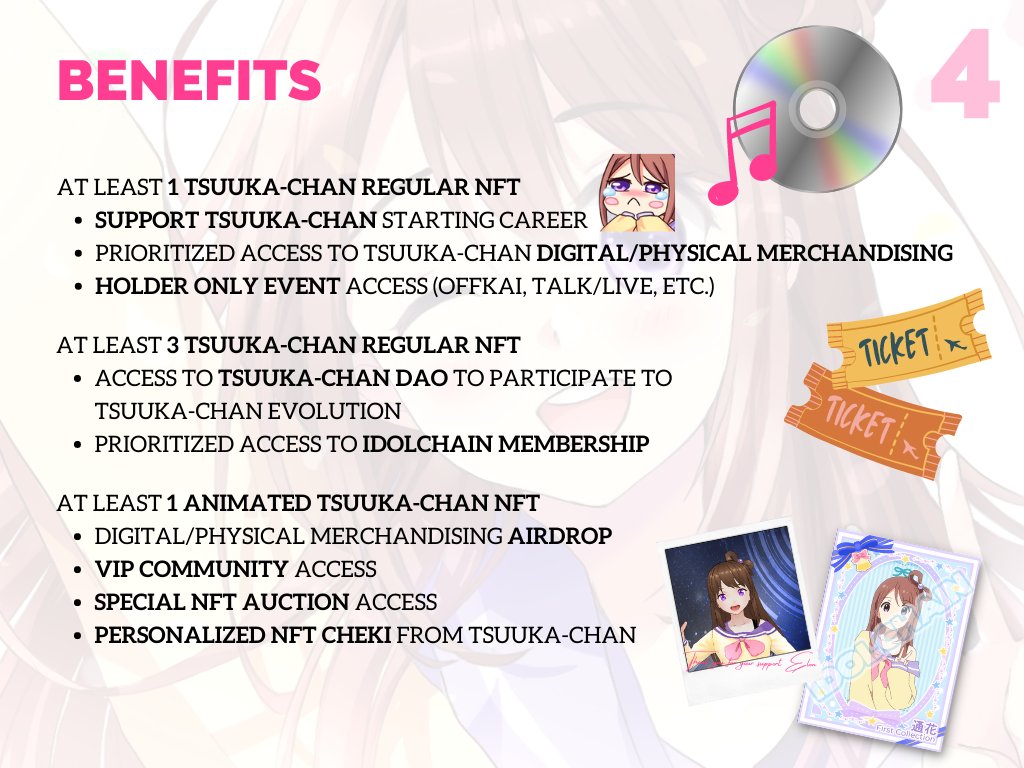 idolchain's tweet photo. ‼️ Tsuuka-chan first photo set mint system ‼️

Blockchain: Polygon
Release Date: 2023/01/07
Mint Price &amp; Supply: TBA

Join Discord to get the latest updates:
https://t.co/Qm5yXn2Wc8

More info in enclosed pictures ⬇️ https://t.co/Uu3b5WHryQ
