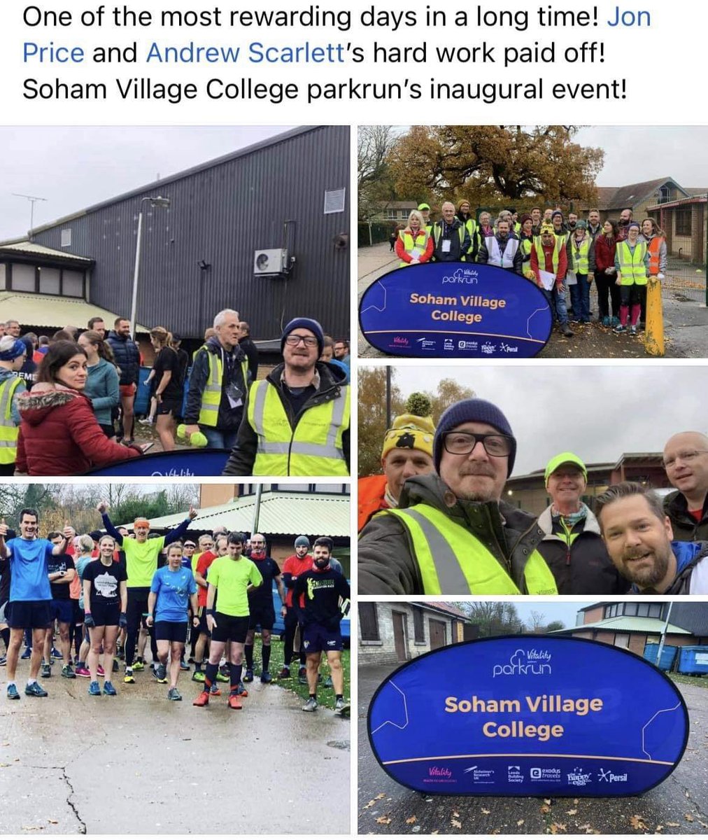 3 years ago today! We are so proud of our #parkrun! Well done us! <a href="/jondprice/">Jon Price</a> <a href="/GirlRunningLate/">Girl Running Late</a> <a href="/Turtleflea1/">Justin Smith</a> <a href="/SamRussellPA/">Sam Russell</a> <a href="/bethaneverson/">Bethan Everson</a> <a href="/benald/">Ben Aldhouse 💙🇪🇺🇺🇦</a> <a href="/RyanParkerPE/">Ryan Parker</a> <a href="/_robp/">Rob Pope</a> <a href="/SohamVC/">SohamVC</a> <a href="/SpottedInEly/">Spotted In Ely</a> @ElyIslandPie <a href="/runr_uk/">Runr</a> <a href="/parkrunUK/">parkrun UK</a> <a href="/UKRunChat/">UKRunChat</a> <a href="/EnglandAthletic/">England Athletics</a> #WednesdayMotivation