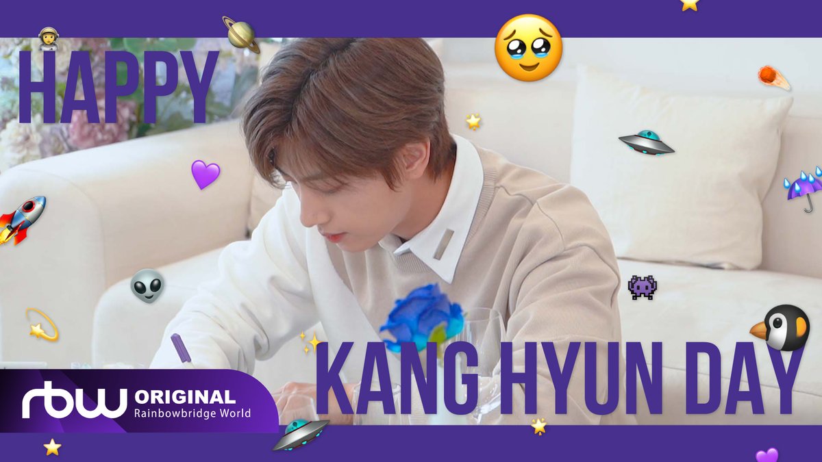 [#ONEWE]

[책읽을깡현?💜] 🪐KANG 
HYUN DAY🚀 생일날 기분 
좋은 두근거림, 강현 BGM

🎂 youtu.be/ZPpBoiX1NEE

#COSMIC_CAT_KANGHYUN_DAY
#강현이의_궤도가_될게