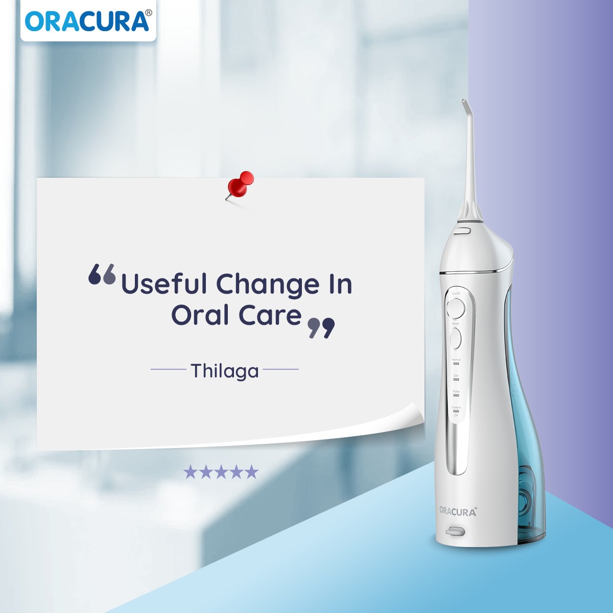 ORACURA's tweet image. ORACURA® OC200 Smart PLUS Water Flosser® comes with 8 varied water pressure settings that one can adjust according to their oral health requirement.

Get yours here: oracura.in/products/oracu…

#ORACURA #flosser #flossing #waterflosser #happycustomer