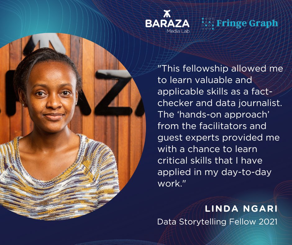 BarazaLab's tweet photo. The first cycle in 2021, provided support and opportunities to a cohort of 8 individuals from different parts of Kenya. The Fellows collaborated with each other and attended workshops and instructor-led training sessions. 
@FringeGraph https://t.co/ZSFGWMZhnI
