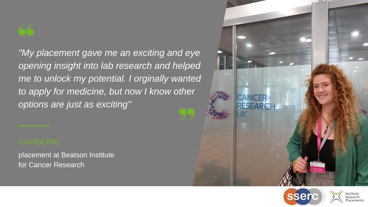 In S5 and looking for an amazing STEM summer placement?

Join us next Tuesday 29th Nov at 4.30pm to find out more about the Nuffield Research Placements Programme.

Sign up here: bit.ly/3To92FJ