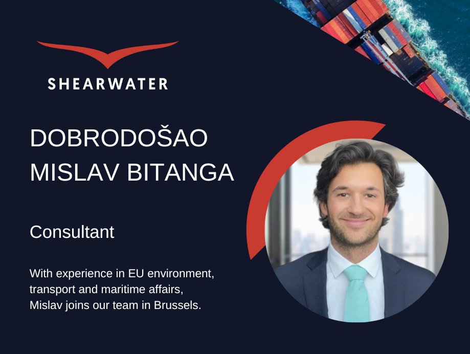 Shearwater_Glob's tweet photo. All aboard! After working several years in and around maritime affairs, Mislav has docked at Shearwater, bringing experience from @EU_ScienceHub @goteborgsuni @ESPOSecretariat. Looking forward to working together #Brussels #EUaffairs #NewJob https://t.co/UBmI4h3DUS