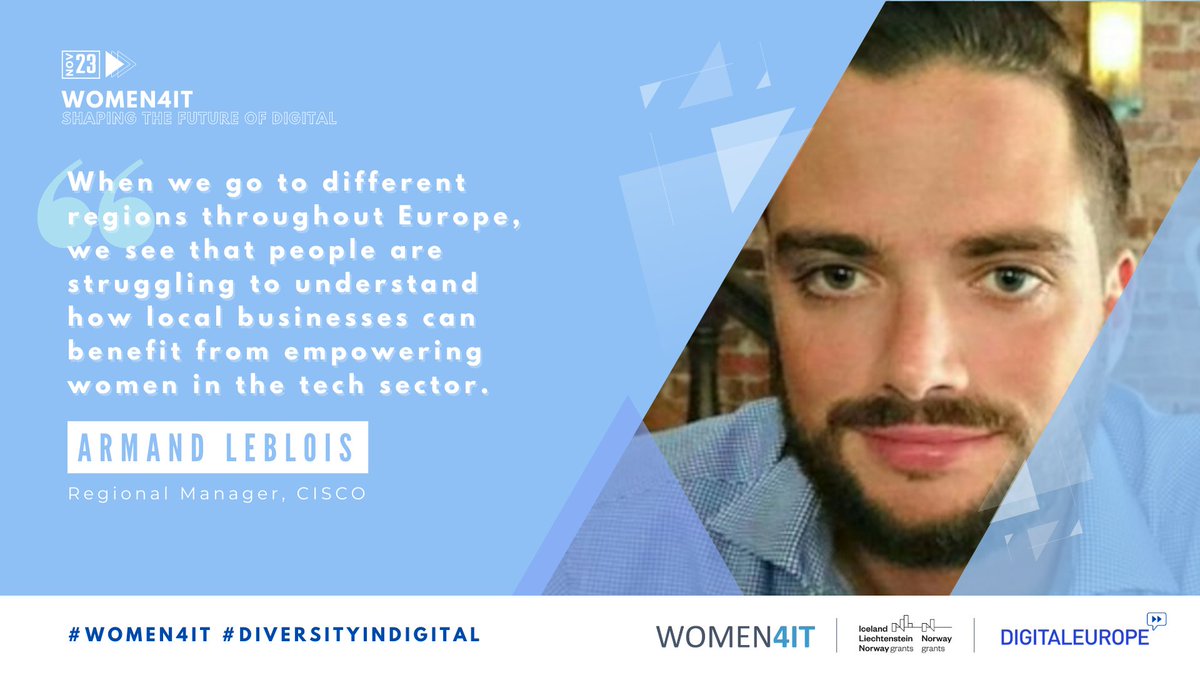 WomenForIT's tweet photo. Our next steps should be to focus on structural issues that keep young women out of the IT sector, say @armand_leblois from @Cisco &amp; @marycleary21 from the #IrishComputerSociety https://t.co/nyHWzQzSDK