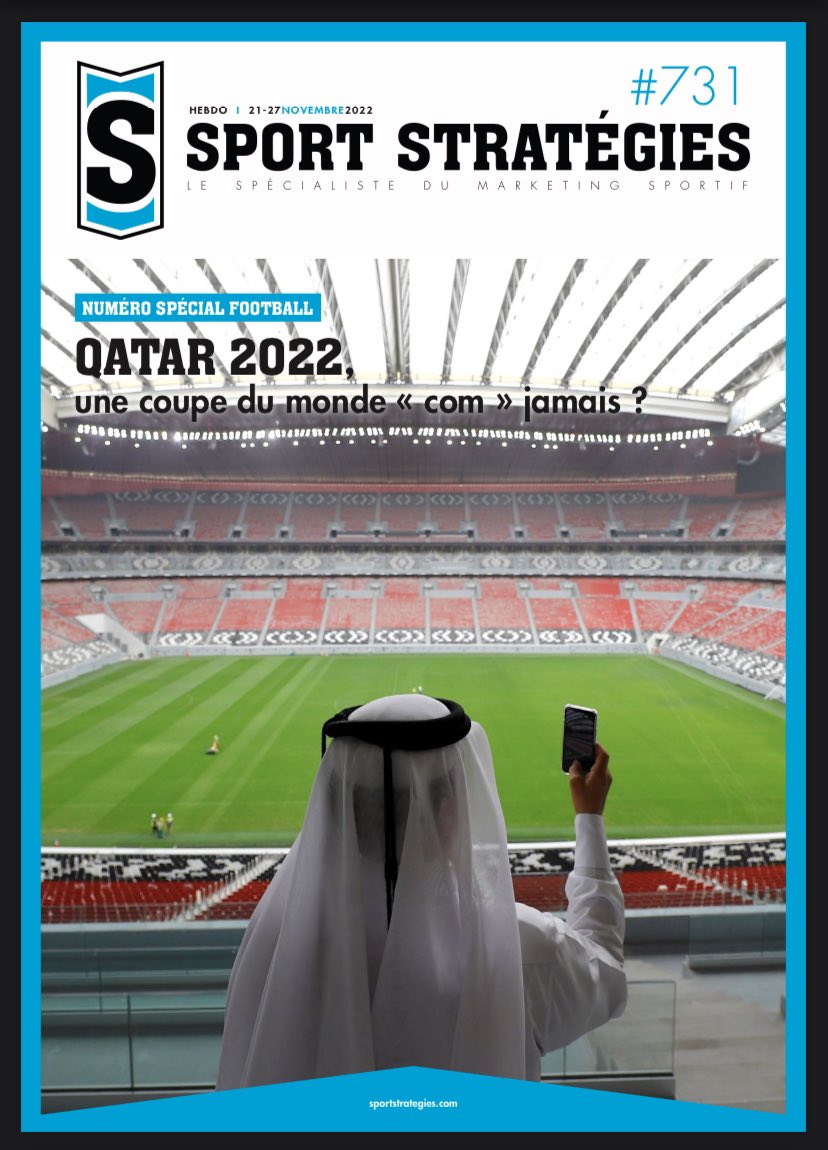 Depuis lundi… le numéro de <a href="/SportStrategies/">Sport Stratégies</a> spécial <a href="/fifaworldcup_fr/">Coupe du Monde de la FIFA 🏆</a> L’occasion de parler du ballon rond ⚽️ et des Bleus #FIFAWorldCup #Qatar2022 #football #sponsor #equipedefrance #Bleus