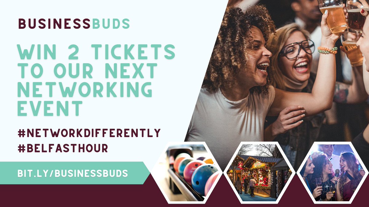 BelfastBizBuds's tweet photo. Hey, hey, #BelfastHour buddies!

Unfortunately, last week's winner can't make it to our event tomorrow night - but that means these two free tickets are back up for grabs!

How about a giveaway? If you enter, please make sure you can attend the event tomorrow night at 6pm. https://t.co/p3trrXe4KH