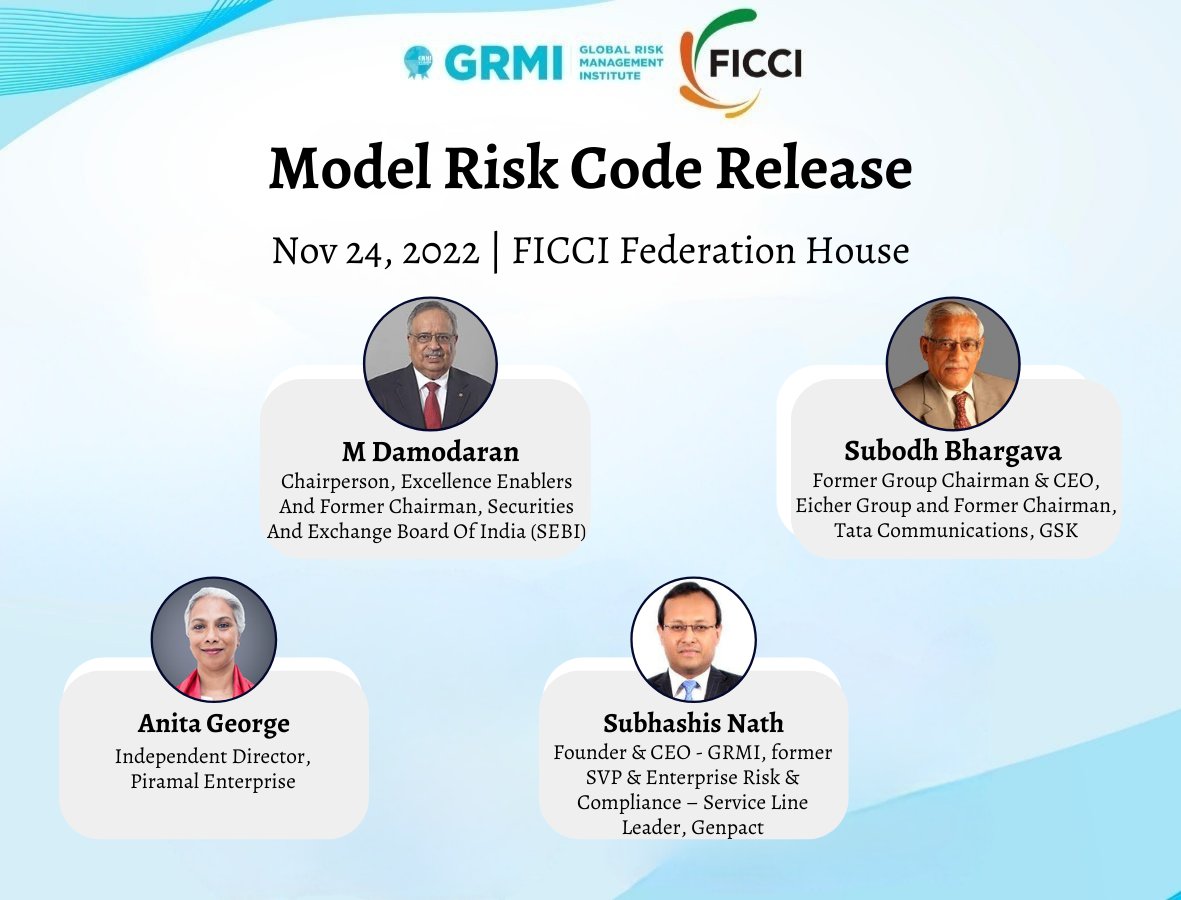 RiskInstitute's tweet photo. Excited at the opportunity to live our #PURPOSE of enabling India Inc. to be resilient, agile & future-ready - pillar to a Strong Nation.
@RiskInstitute @ficci_india
https://t.co/dsSAamEqK2
#madeinindia #ficci #riskcode #riskmanagement #riskmanager #grmi https://t.co/1Wi4q0LwD1