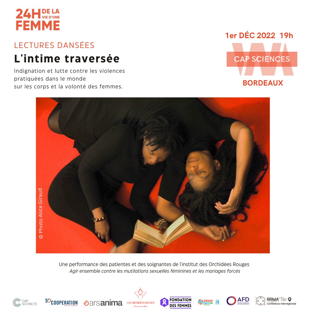 capsciences's tweet photo. 💥EVENEMENT💥 Dans le cadre de #24HWMN, découvrez le spectacle "L'intime traversée", proposé par Les @Orchideesrouges, jeudi 1er/12 à 19h !

Gratuit, sur inscription ➡ https://t.co/RfQqEExlPZ

@24hWmn https://t.co/kIym1aSDKL