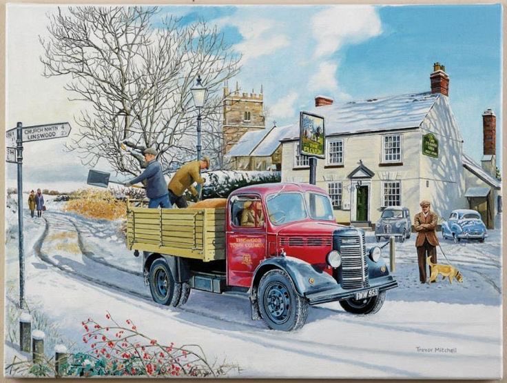 Musk_DaiIy_news's tweet photo. Oooh two lorries in the snow.  The first by Trevor Mitchell and it’s the gritting lorry.  A man and a shovel,…that’s how it was .  Life was slower paced and almost like living in black and white.   The second is by Keith Stapleton. https://t.co/V3WD0NJqtm