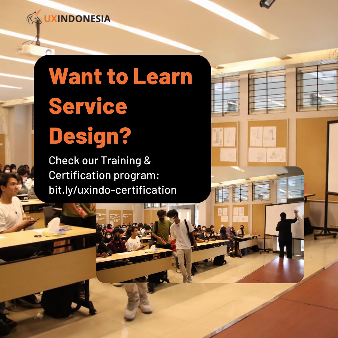 CEO UX Indonesia, Dr Eunice Sari, baru-baru ini diundang sebagai Guest Lecturer oleh ITS untuk menyampaikan kuliah tentang Service Design. Anda juga ingin belajar tentang Service Design? Cek layanan training &amp; sertifikasi kami di bit.ly/uxindo-certifi… #uxindo #cxinsight