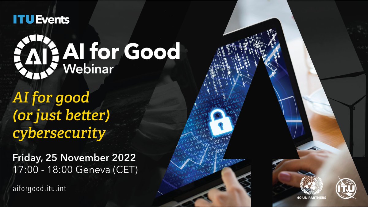 AIforGood's tweet photo. New event this week ▶️ #AIforGood (or just better) cybersecurity 

Join Andrew Gardner, VP of Research &amp; #AI + Jaya Baloo, Chief Information Security Officer, @Avast for a discussion on improved #cybersecurity moderated by @jenternational, @insiktintel 

https://t.co/RWbGGLPSCD https://t.co/CtnQ17PX2Q