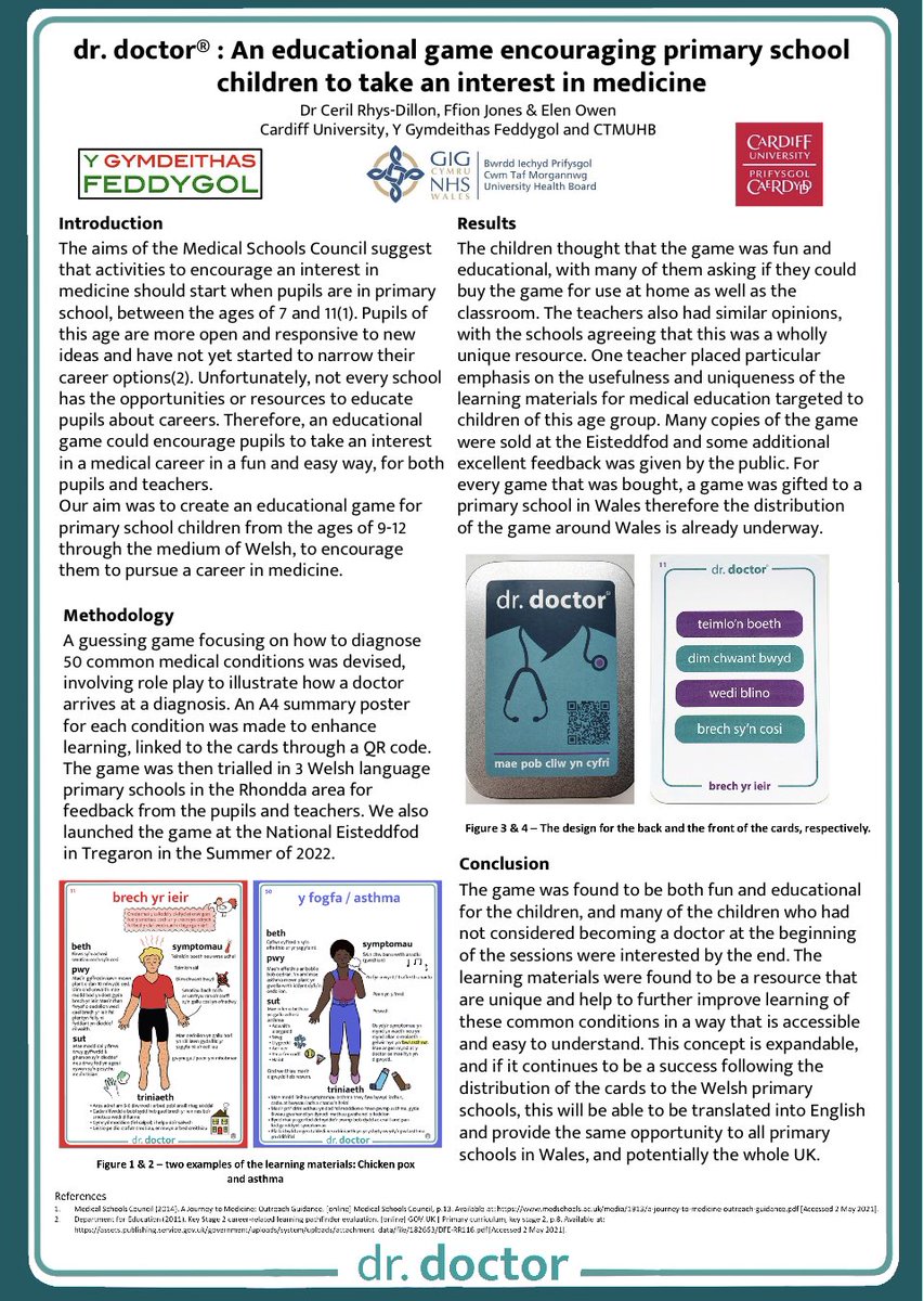 walesfile's tweet photo. Interesting poster 
You can tell I am a Paediatrician 😉#BeResearchActive ⁦@CTMUHB_RD⁩ https://t.co/5hjN9YtgnI
