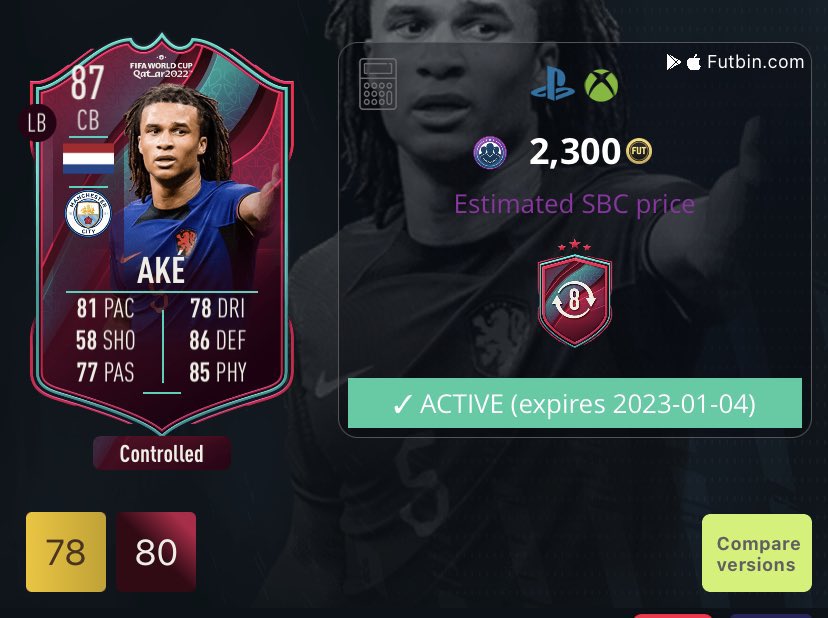hirokichaisaw's tweet photo. Elle est vraiment pas mal la carte de Nathan Ake
#FIFA23 https://t.co/YhHM4AIx4C