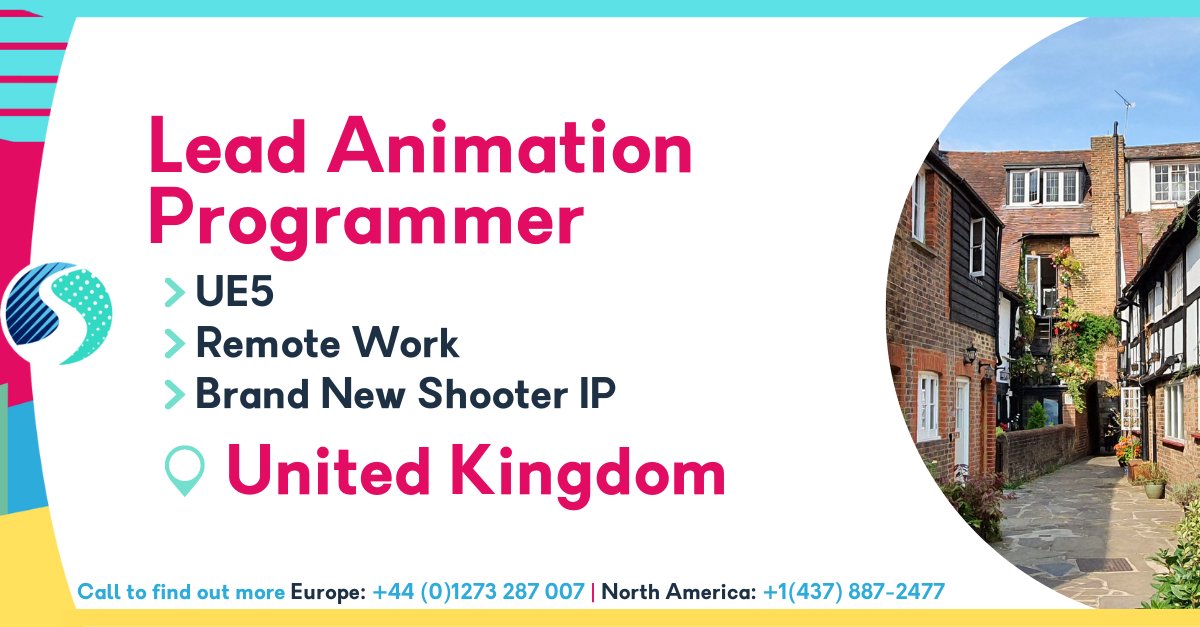 SkillsearchJobs's tweet image. Do you have animation programming experience, and are seeking a new remote role in the UK? Our client is looking for a Lead #AnimationProgrammer, read the details on our website!
#Gamesjobs skillsearch.com/vacancy/lead-a…