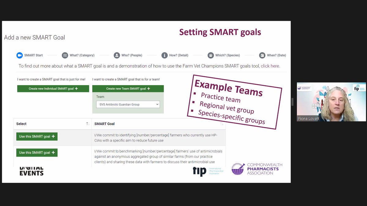 CW_Pharmacists's tweet photo. Congratulations to our second winner Fiona Lovatt who was recognised for her innovative #AMR solution to promote "Farm Vet Champions" which she demonstrated in our CPA and @FIP_org webinar series this morning 🥳

#FarmVetChampions #CPApharm #FIPDigitalEvent #WAAW2022 https://t.co/KOOClNnILl