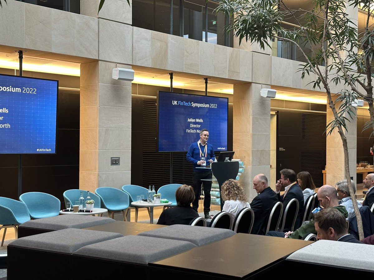 Welcome <a href="/julianwhitecap/">Julian Wells</a> from <a href="/fintechnorth/">FinTech North</a> the first person to get in touch with us when we set up <a href="/FinTechScotland/">FinTech Scotland</a> - a great friend and colleague. #UKFintech