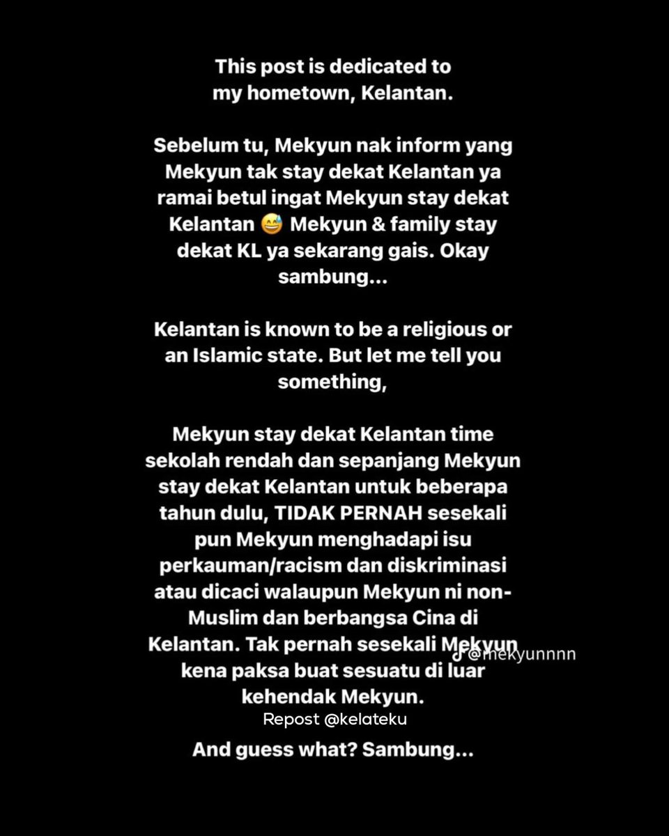 NegeriKelantan's tweet photo. Kelantan indah rupa dari khabar. 

Bagi mereka yang pertama kali sampai ke Kelantan pasti terkejut dengan banyak perkara di negeri ini. 

Saudari Mek Yun berkongsi serba sedikit apa yang orang luar kena tahu yang terjadi di Kelantan. https://t.co/mcKEr4AhJp
