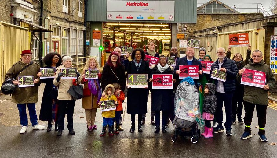 jeremycorbyn's tweet photo. After months of campaigning, most of the planned cuts to London bus routes — including the No. 4 — have now been reversed.

This is a huge victory for local people in Islington and beyond.

Public transport is under threat across the UK. Grassroots resistance is possible! https://t.co/KxbCUqLPxX