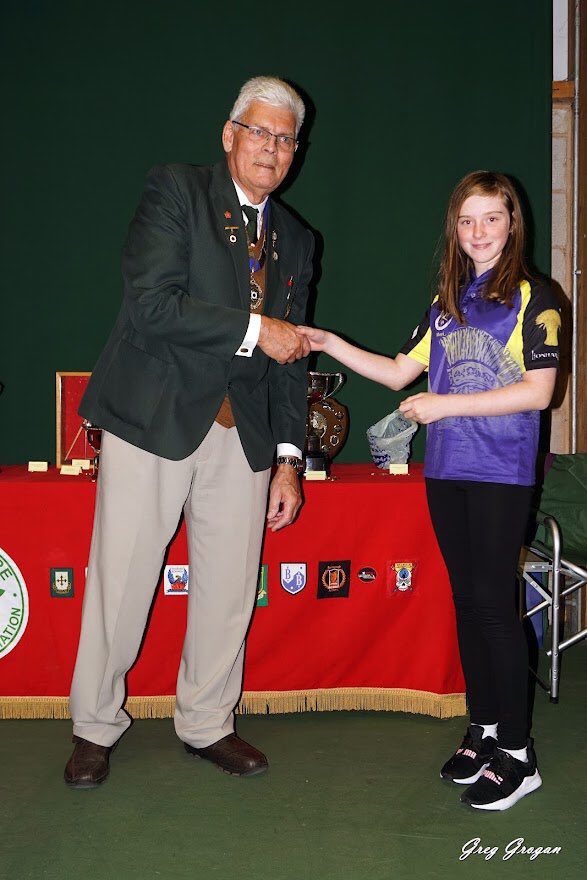 QSchoolSport's tweet photo. Congrats y7 Meredith who shot at the Northern Counties Indoor Championships last weekend and won the under 12 category with an impressive 493 out of 600 which was a huge PB for her of 30 points and has broken the club record at Cheshire County Bowmen.@TheQueensSchool https://t.co/jzOvG5Sjlm
