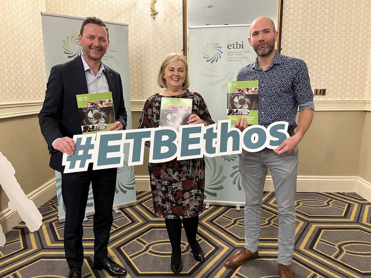 ETBIreland's tweet photo. The @laoisoffalyetb team at the Launch of ETBI Patrons' Framework on Ethos #ETBStrongerTogether @cnsireland @ce_loetb https://t.co/QhvG5UMP8Z