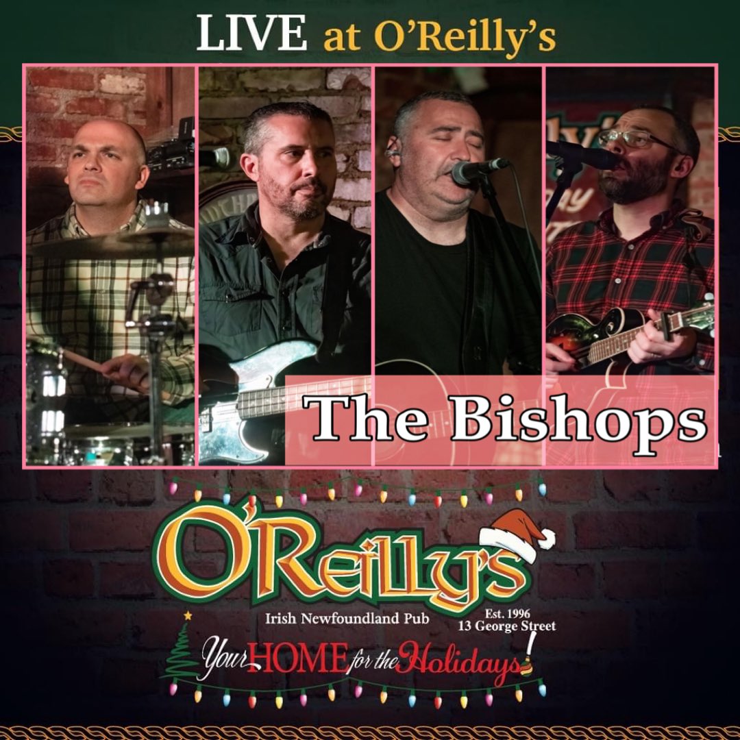 This weekend <a href="/oreillys_pub/">O'Reilly's Pub</a> it’s the <a href="/Bishopsnf/">The Bishops</a>  Hope to see you there. ✌️&amp; ❤️ <a href="/GeorgeStLive/">George Street</a>