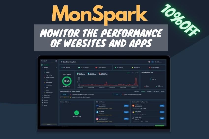 websiteandseo8's tweet photo. MonSpark is a website and web application monitoring tool that lets you track your website and apps performance, functionality, an content changes, security, etc.
#monspark #monsparkreview #websiteMonitoringtool #USA 

https://t.co/IwibS8TUaE https://t.co/CsnZMBrsRY