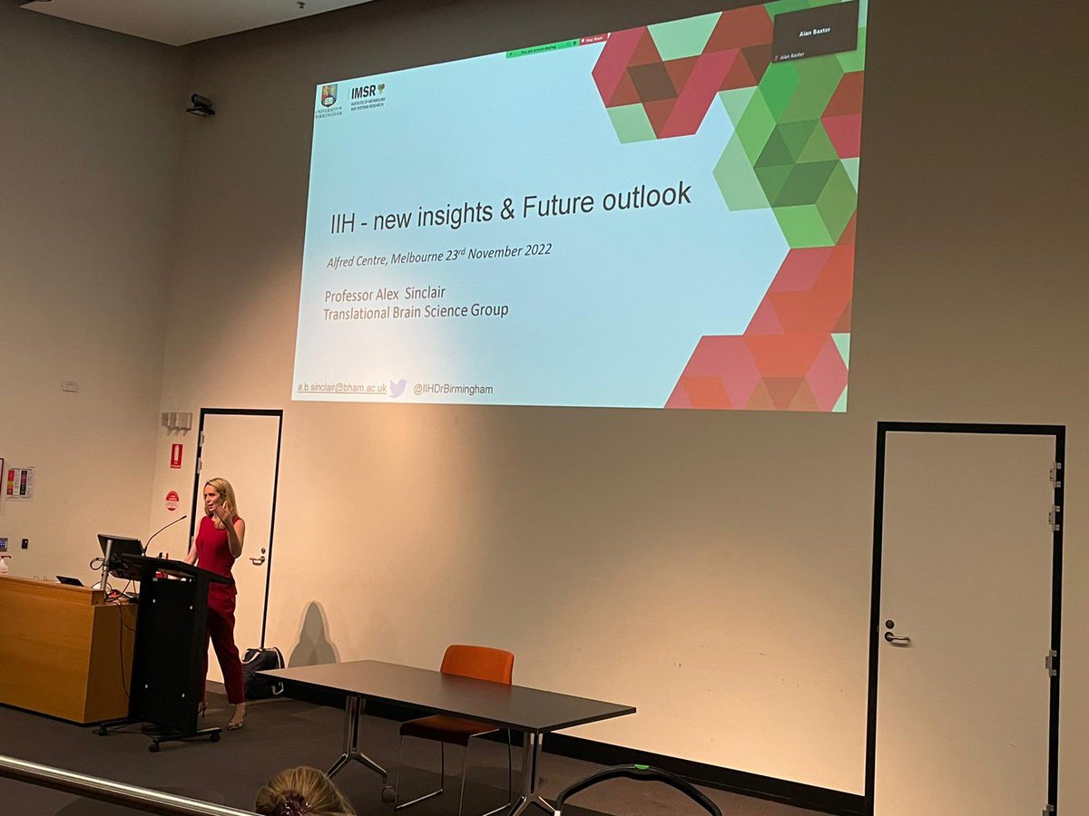 Delighted to be presenting about #IIH at the Alfred Hospital Grand Rounds Melbourne today. Thank you <a href="/anneke_vdw/">AnnekeVdWalt</a> for hosting. Discussing the translation of our laboratory science to a phase 3 RCT aiming to bring a new drug treatment through for IIH. <a href="/IIHUK/">IIH UK</a> <a href="/ehutton/">Eric Hutton</a>